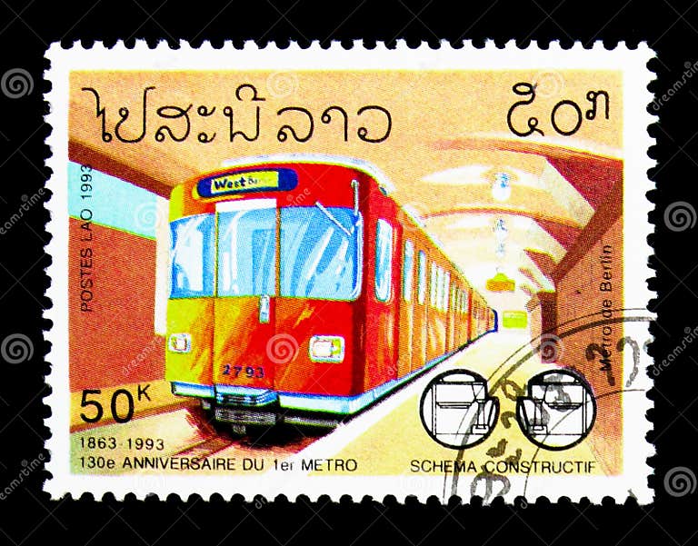130 Jahre Jahrestag Der Metros, Eisenbahnen Serie, Circa 1993
