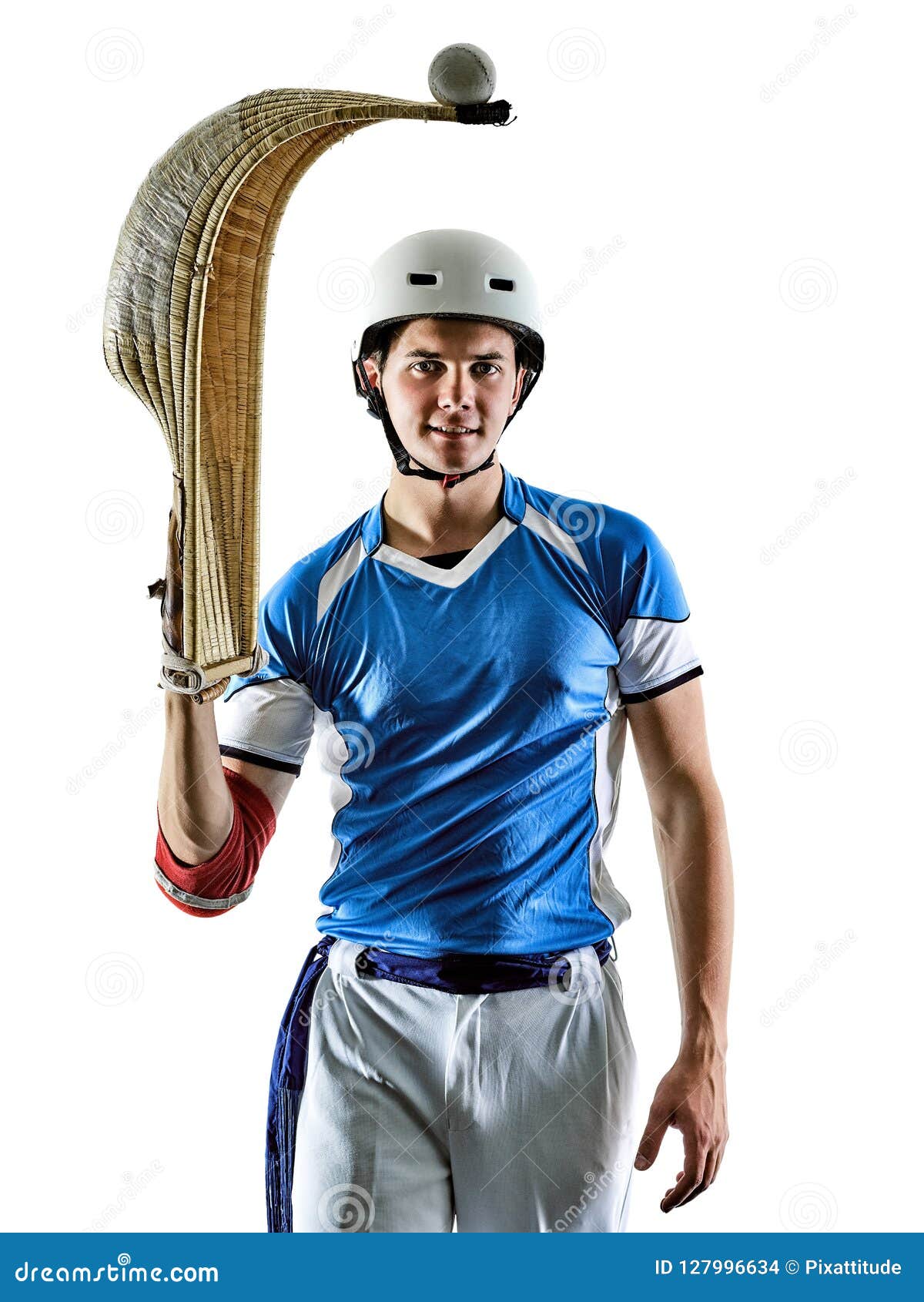 jai alai basque pelota ..cesta punta player man  silhouet