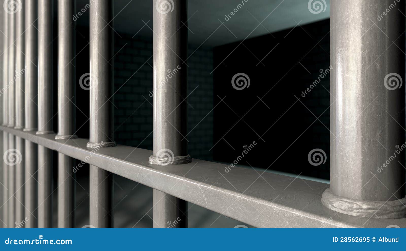 jail cell bars closeup