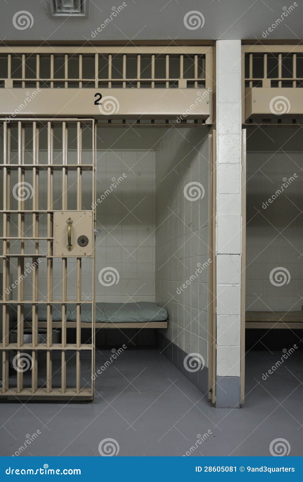 Jail cell in a small town stock image. Image of justice - 28605081