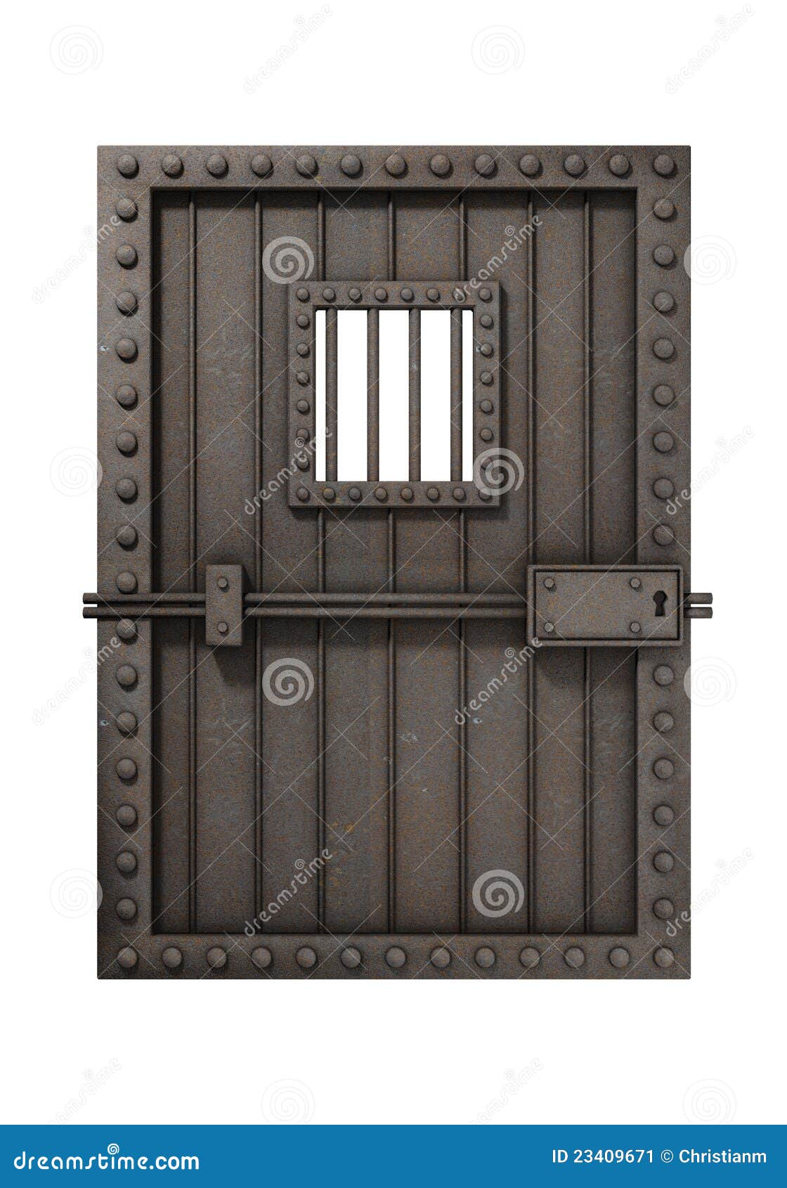 Jail door stock illustration. Illustration of room, metallic 23409671