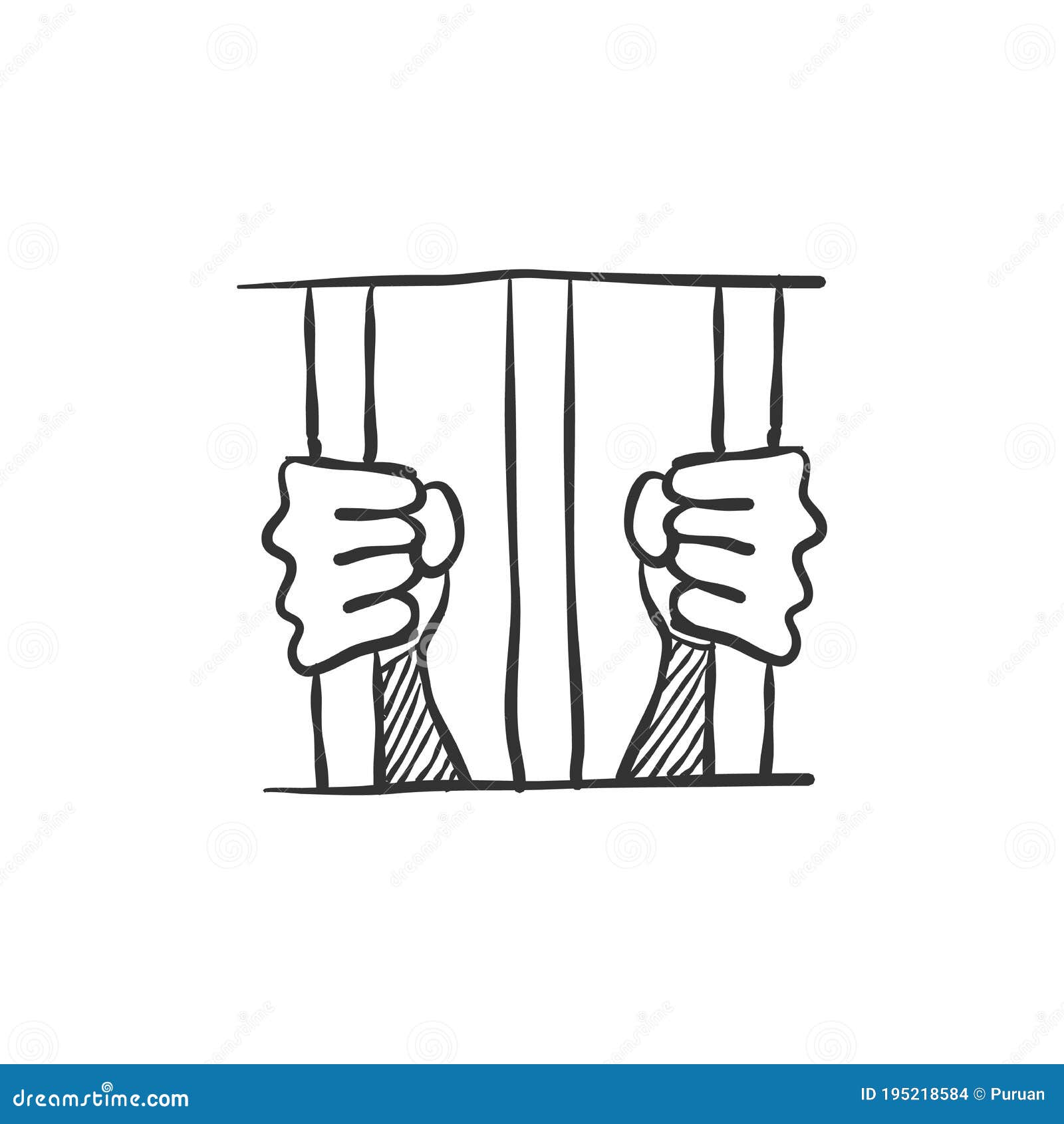 Prisoner linear icon Thin line illustration Jail prison Contour symbol  Vector isolated outline drawing Stock Vector Image  Art  Alamy