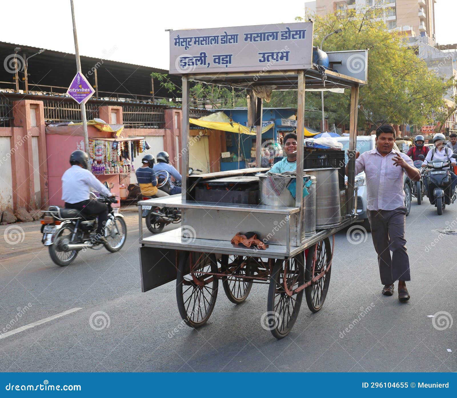 Street Vendor of Food. Street Vending Entails Editorial Image - Image
