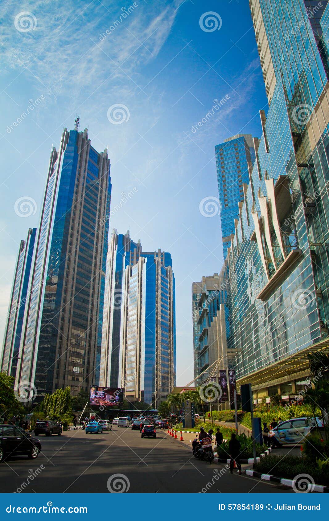Jakarta City Centre and it S Skyscrapers Editorial Stock Image - Image