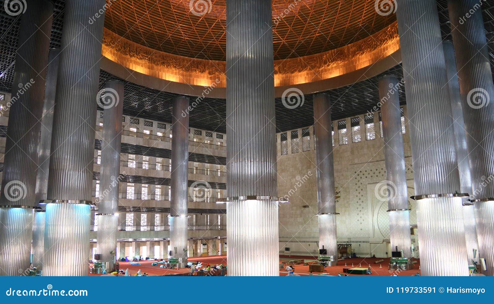  Interior  Of Istiqlal Mosque Editorial Photo Image of 