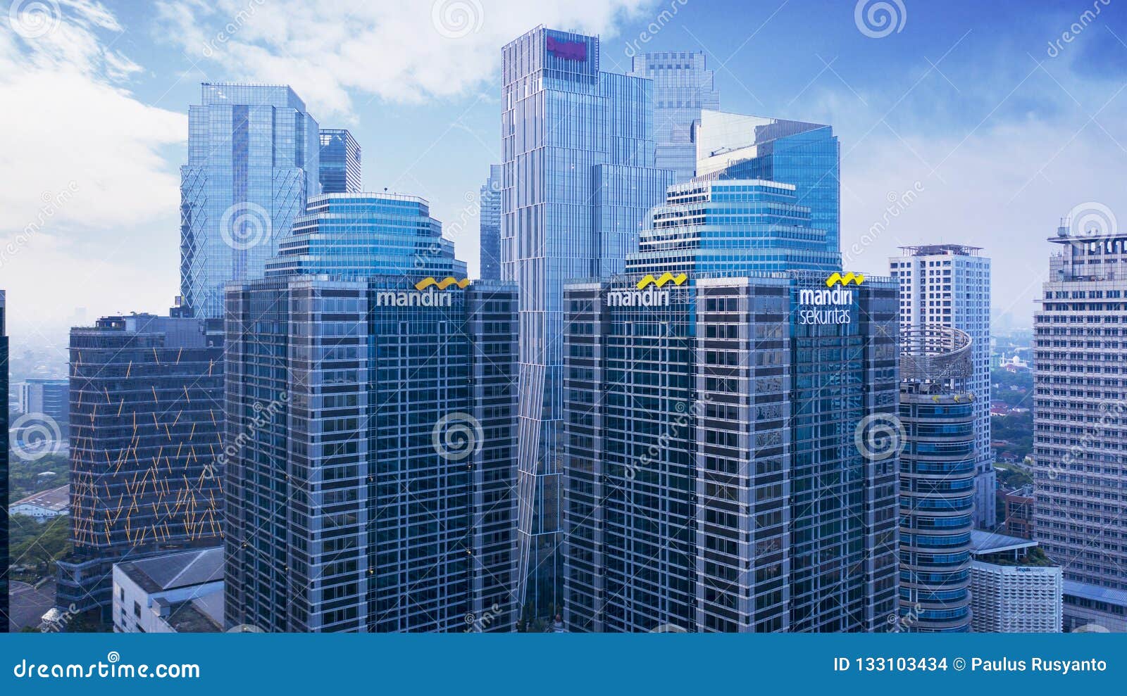 Two Mandiri Towers In South Jakarta  Editorial Stock Image 