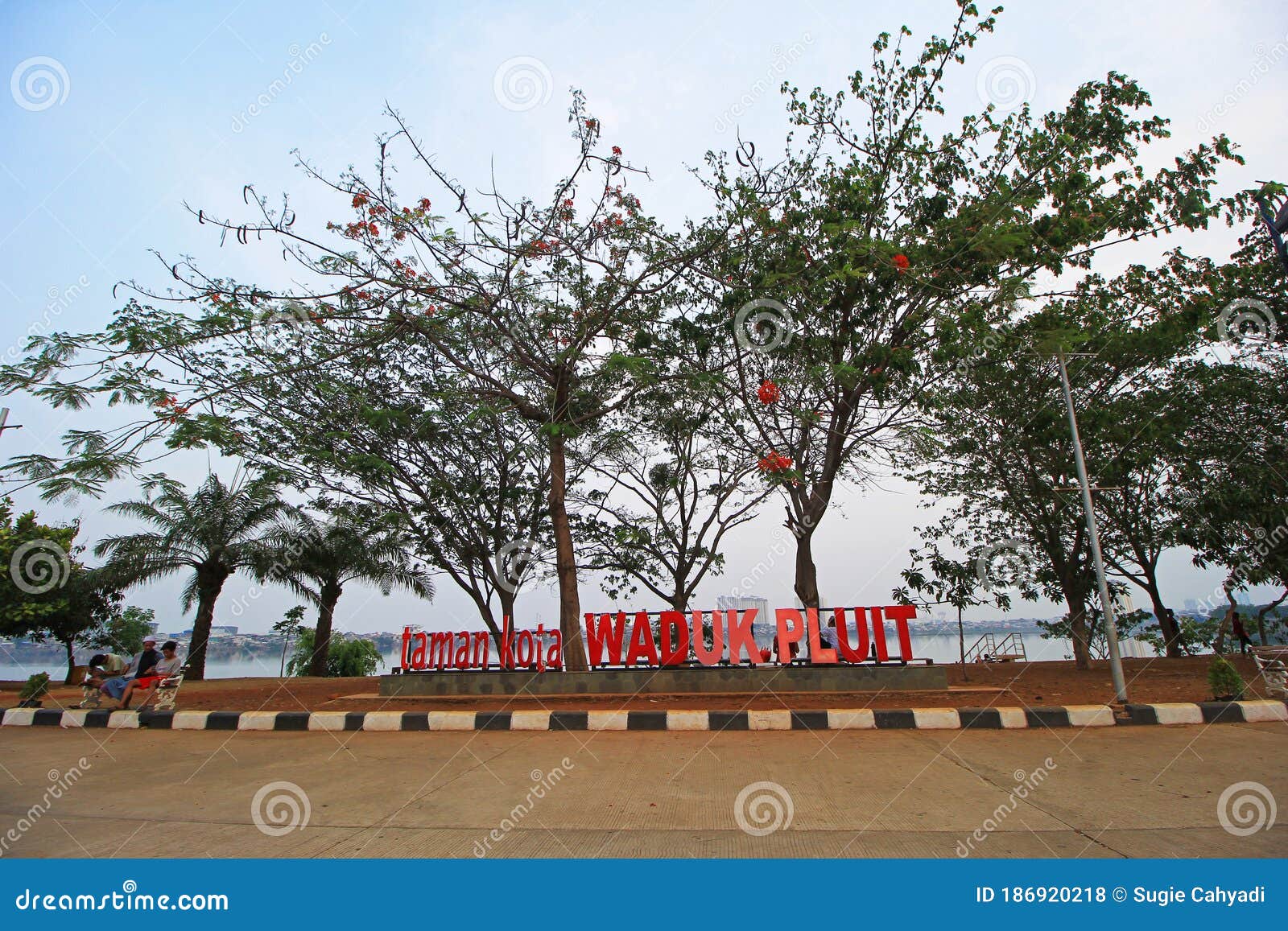 WADUK PLUIT PARK in NORTH JAKARTA.. Editorial Stock Photo - Image of