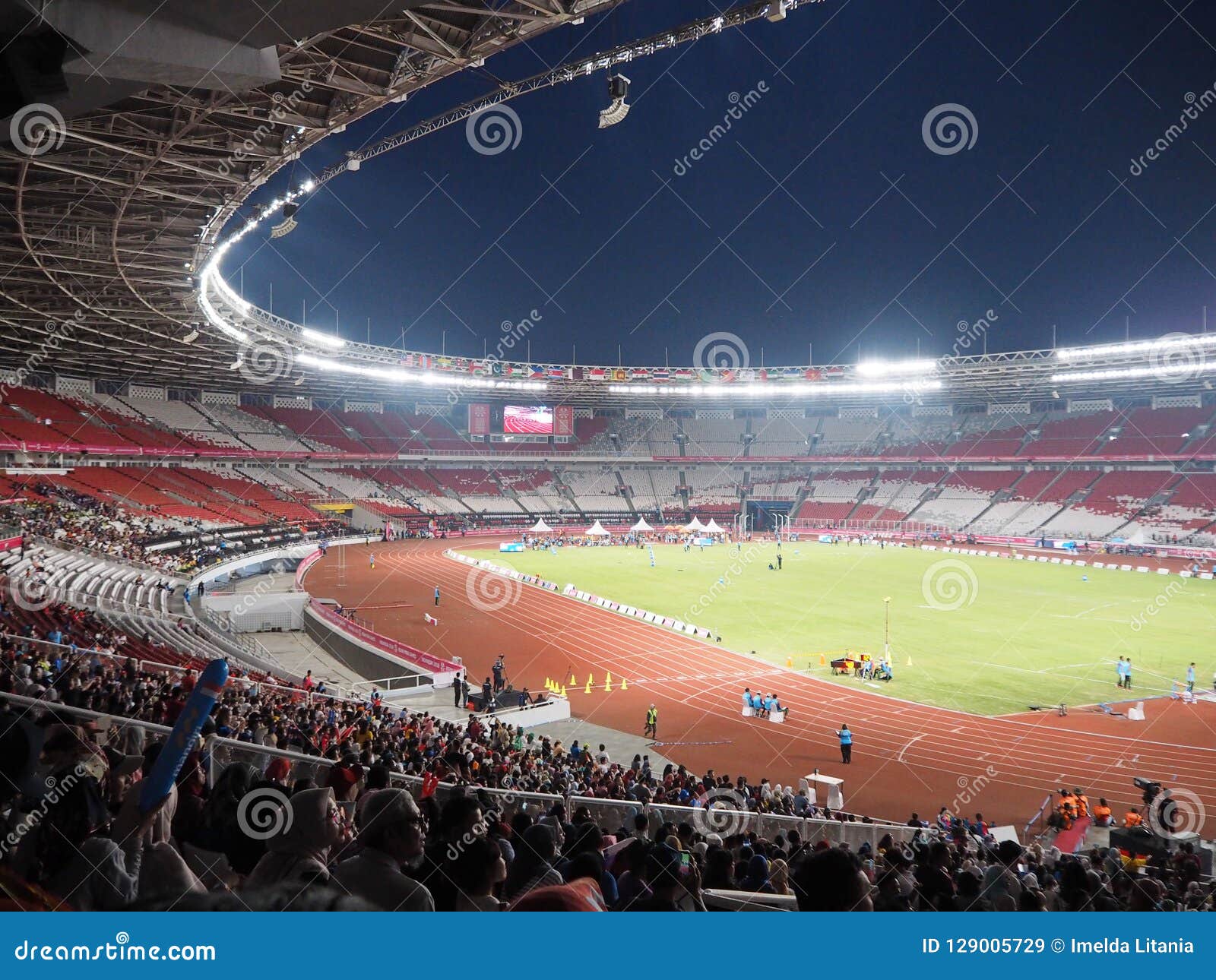 GBK Sports Complex in Senayan. Editorial Stock Image - Image of stadium