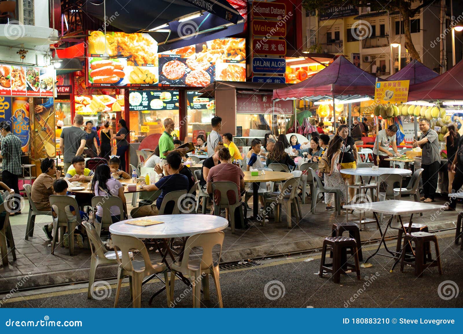 Jalan Alor Street Food Night Market Editorial Image - Image of tourism