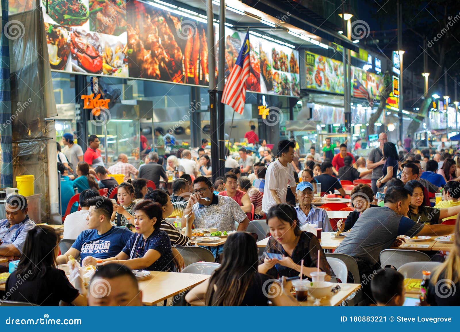 Jalan Alor Street Food Night Market Editorial Photo - Image of travel