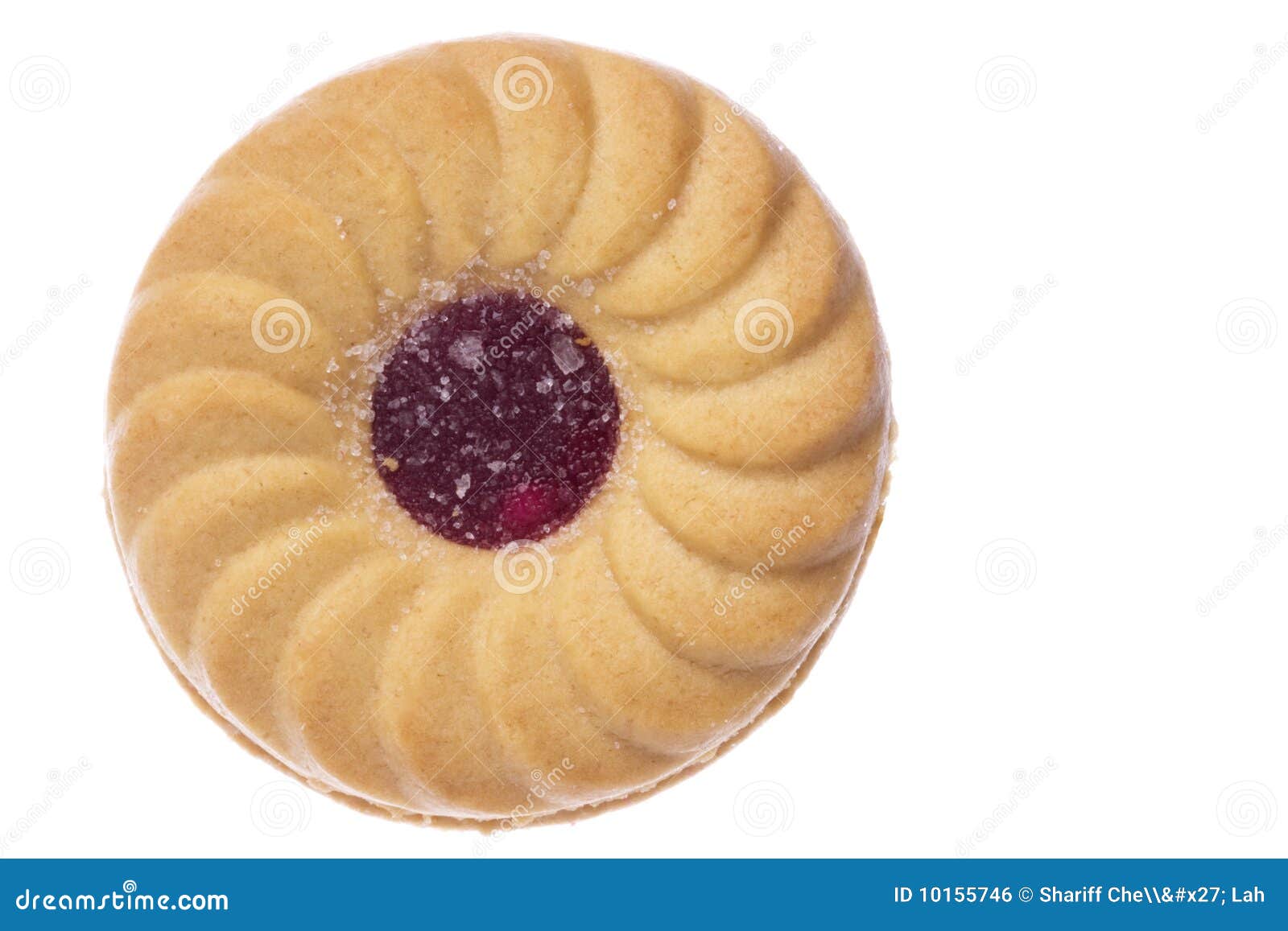 Jam Biscuit Macro Isolated stock photo. Image of baking 10155746