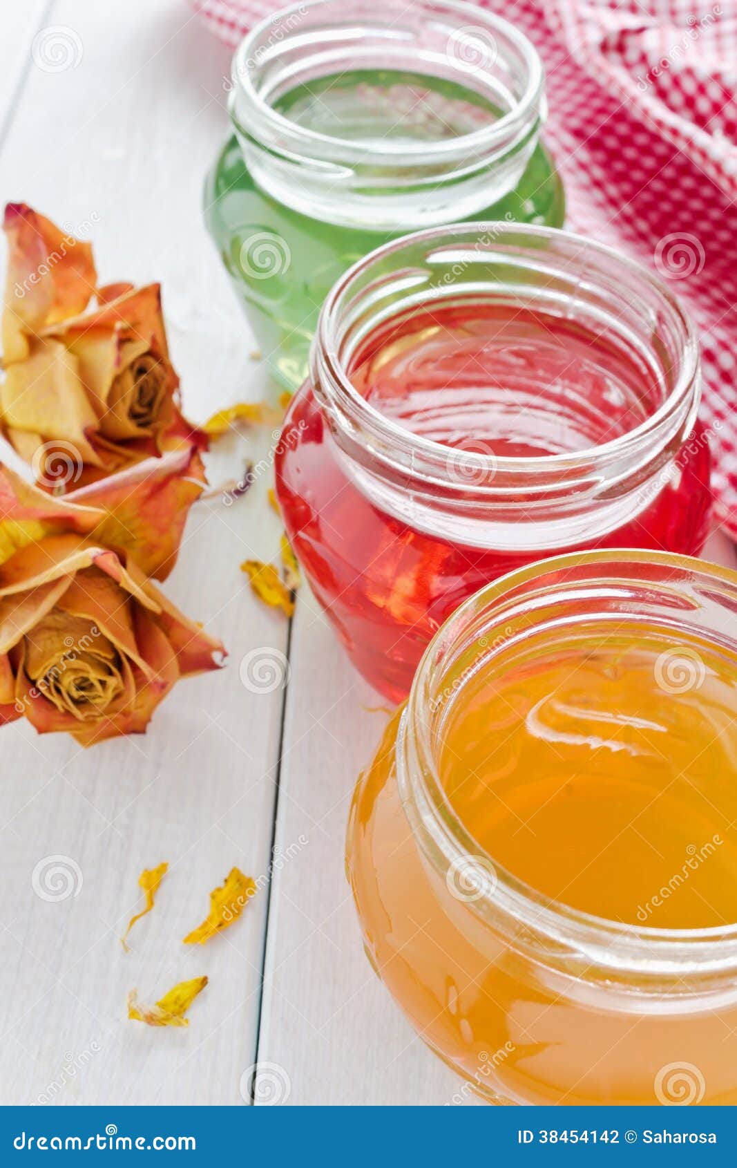 Jam and dried roses stock photo. Image of sweet, organic 38454142