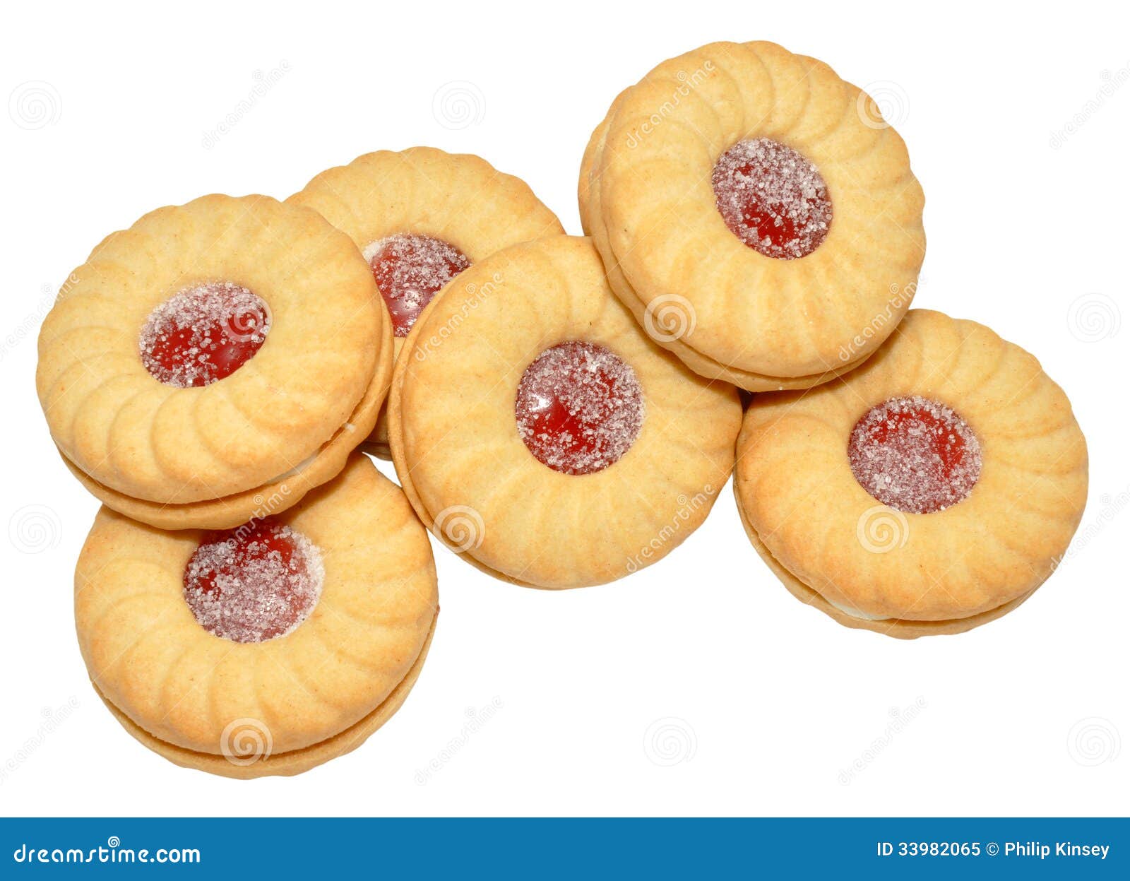 Jam Filled Biscuits stock image. Image of jammy, unhealthy 33982065