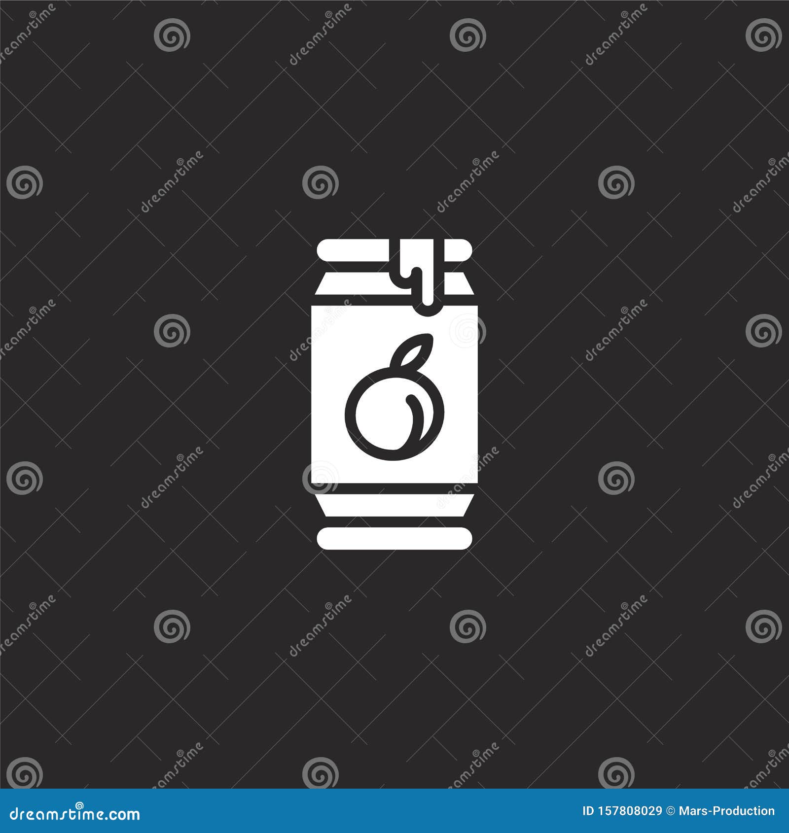 Jam Icon. Filled Jam Icon for site Design and Mobile, App