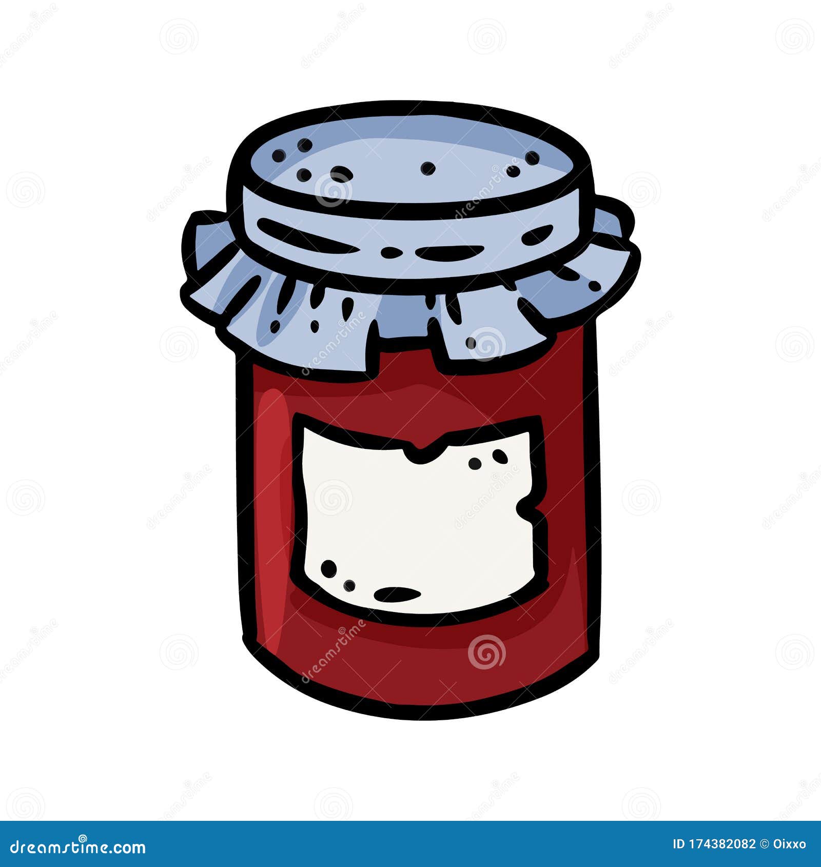 Jam Jar Doodle Image. Cute Cartoon Jam Logo. Media Highlights Graphic  Vector Symbol Isolated on White Background Stock Vector - Illustration of  badge, isolated: 174382082