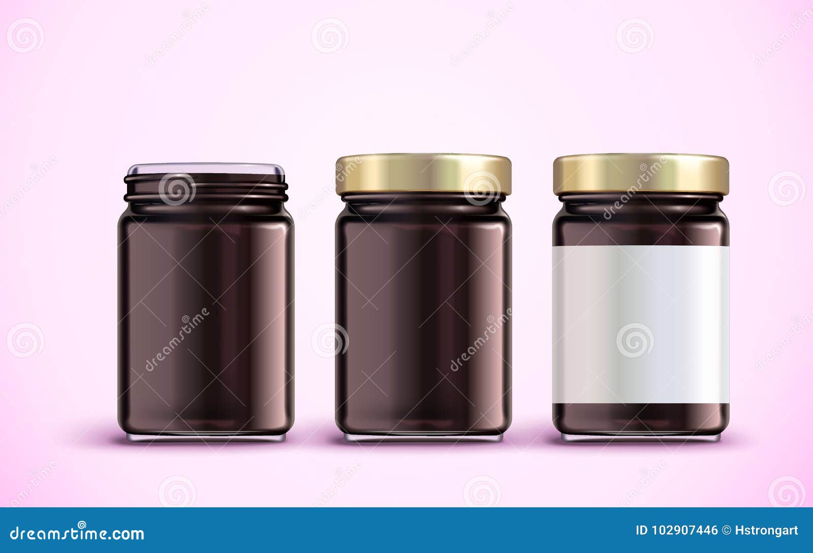 Download Jam Jar Package Design Stock Vector Illustration Of Blueberry 102907446