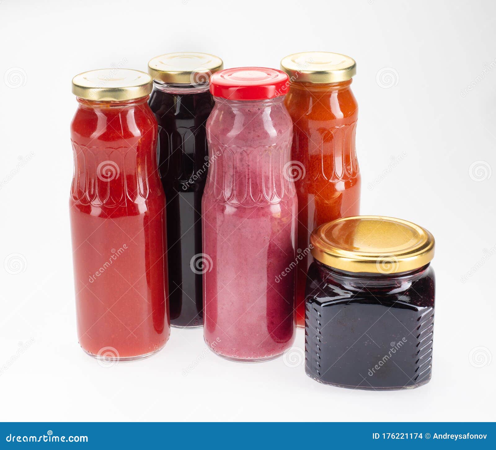 Jam and Juice in a Glass Container Stock Photo Image of juicy, health