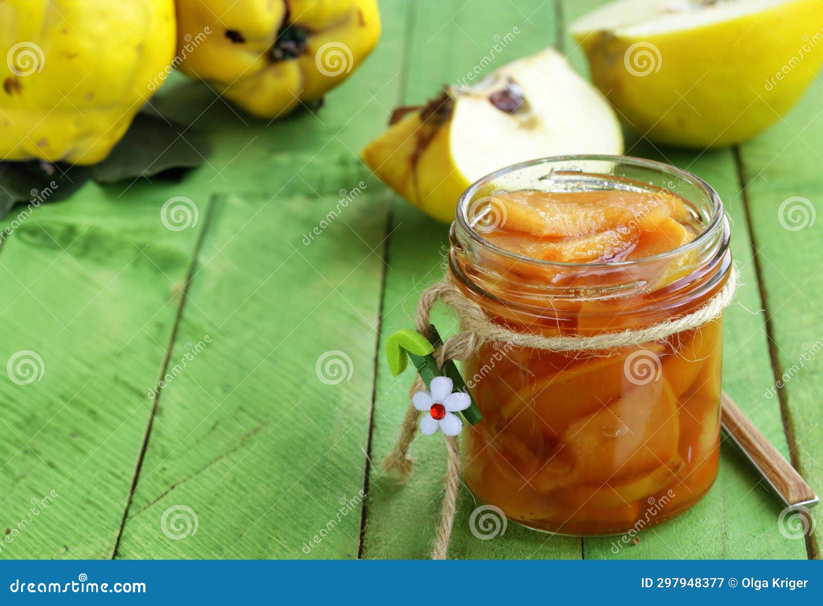 Jam from Natural Organic Quince Stock Image Image of jelly, quince