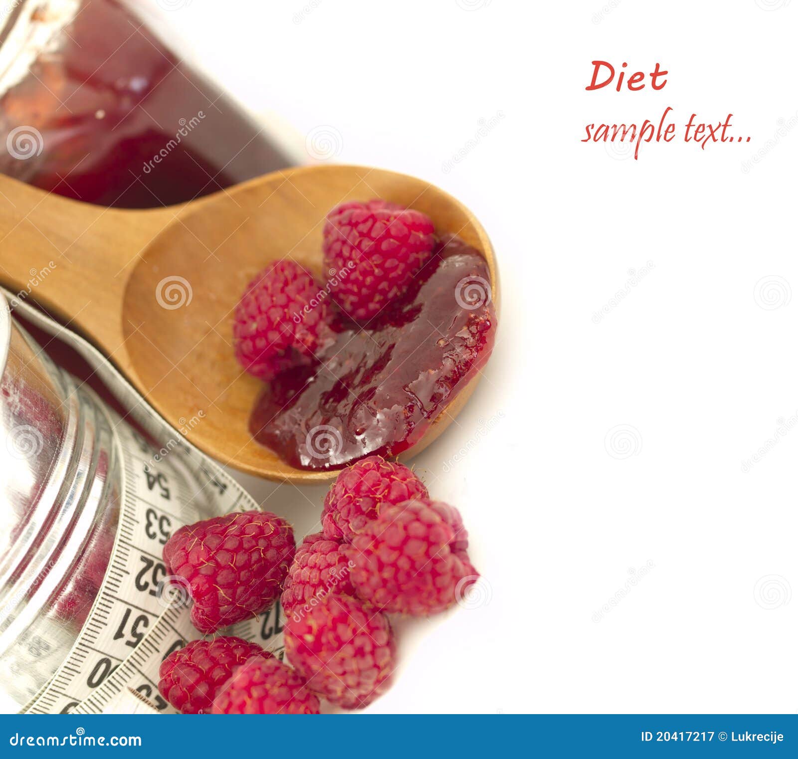 Jam of Raspberries, Diet Concept Stock Image Image of dessert