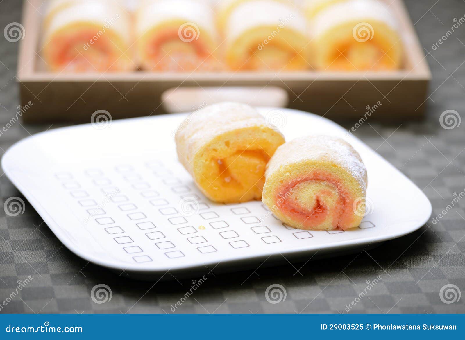 Jam Roll Cake stock image. Image of bakery, orange, cake 29003525
