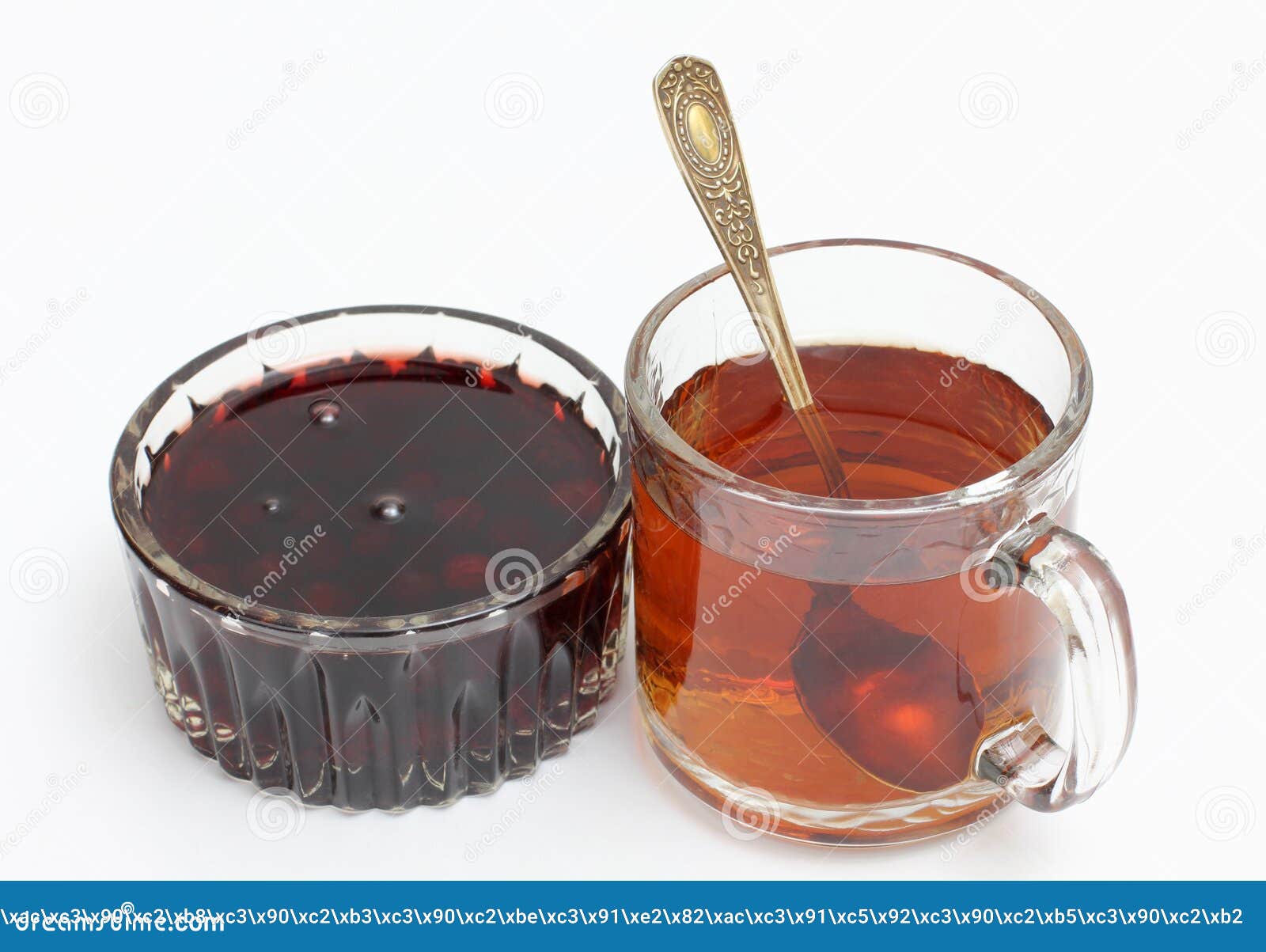 Jam and tea cup stock image. Image of conserve, classic 28587783
