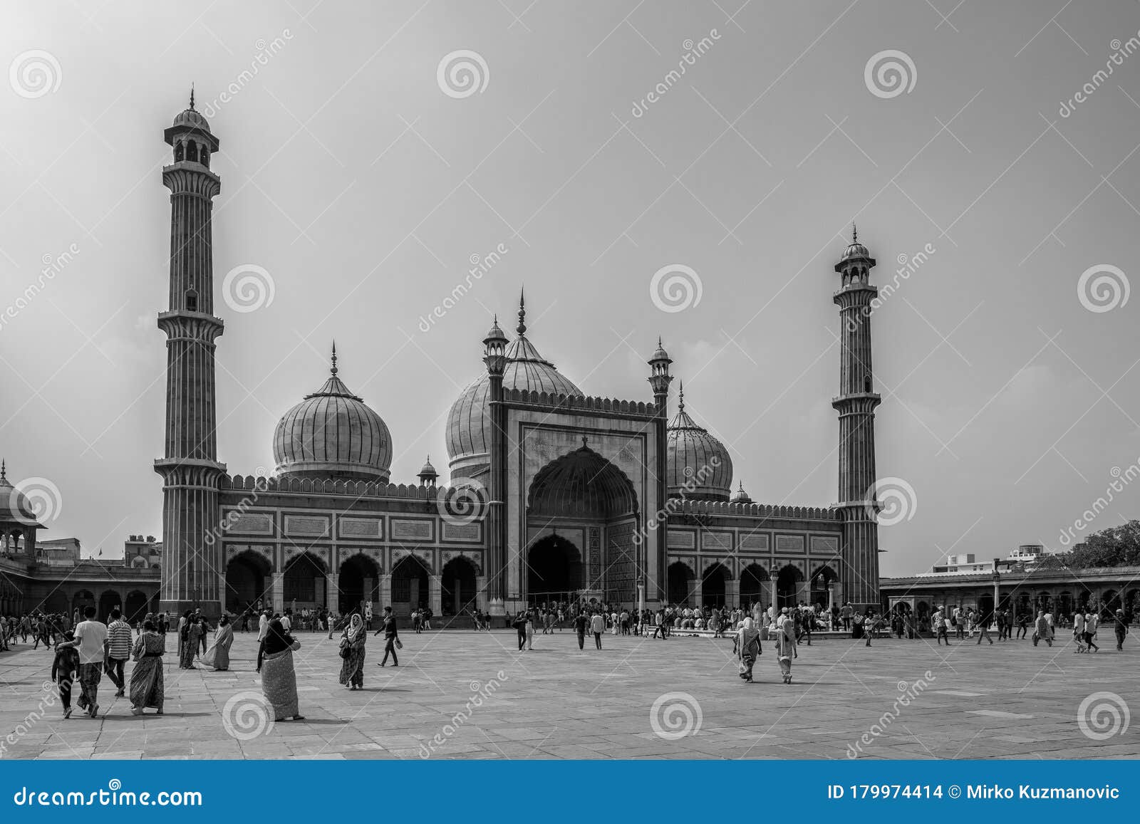Jama Masjid Mosque In Old Delhi, India Editorial Stock ...