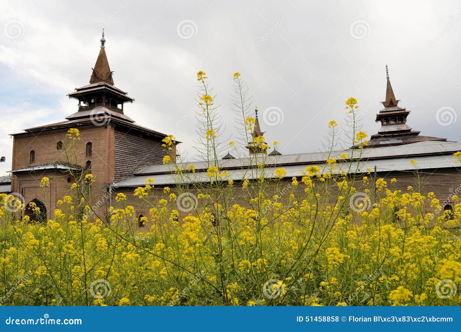 jama masjid mosque, srinagar, kashmir, india