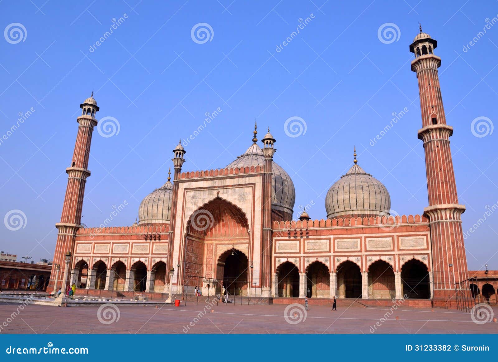 Jama Masjid Delhi India. Jama Masjid Or Mosque Built By Mughal Emperor