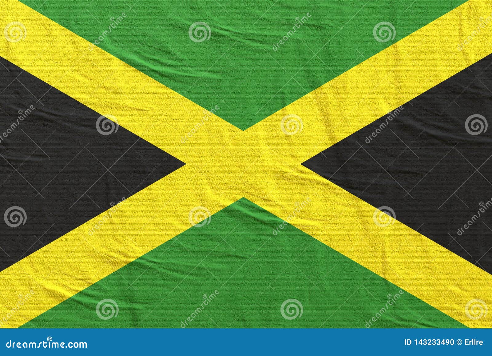 Jamaica flag waving stock photo. Image of jamaica, emblem 143233490