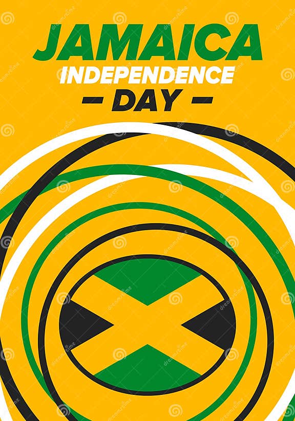 Jamaica Independence Day. Independence of Jamaica. Holidayy of Freedom
