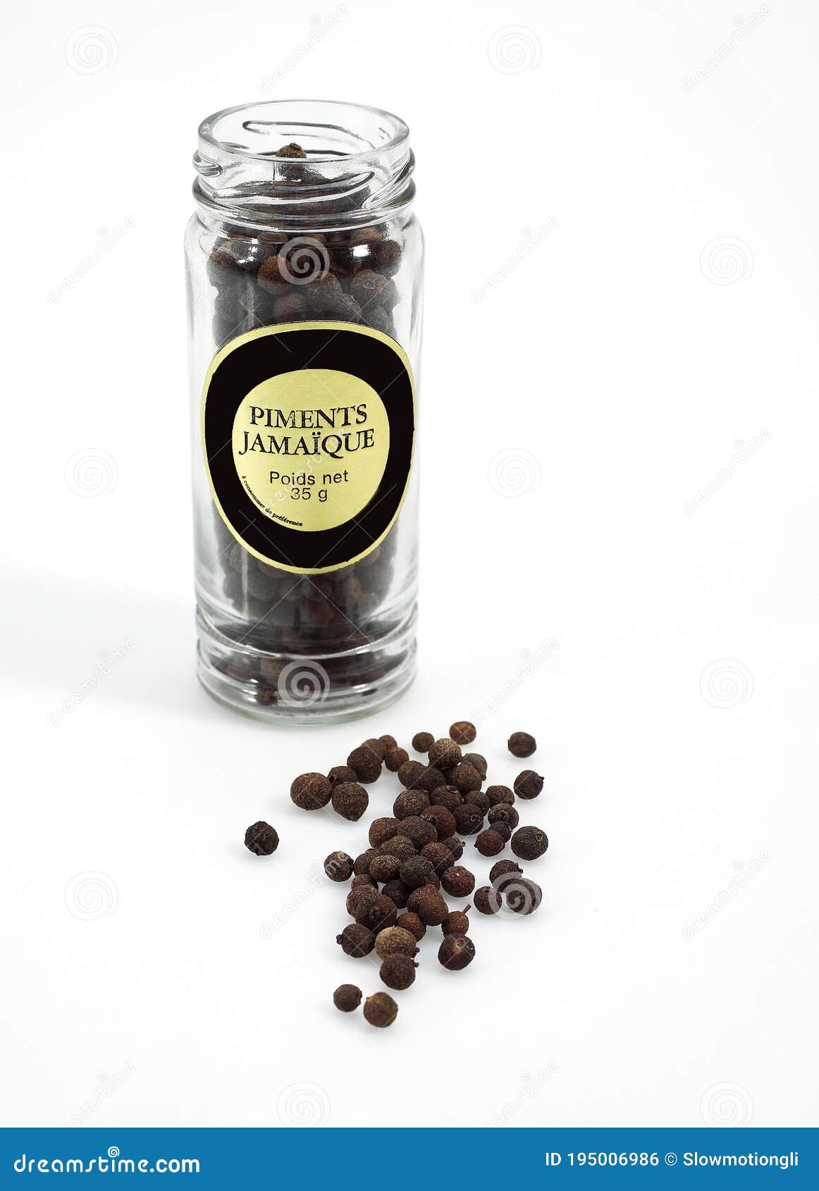 JAMAICA PEPPER AGAINST WHITE BACKGROUND Stock Photo Image of studio