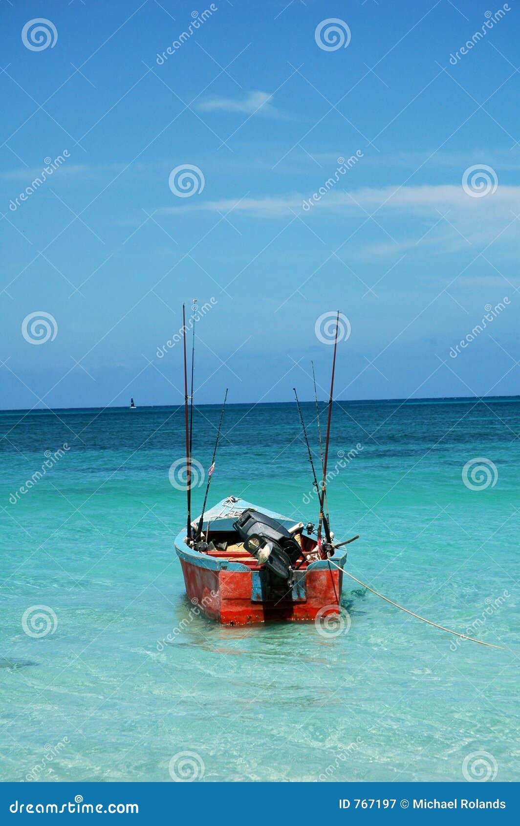 Jamaican fishing boat stock image. Image of travel, ocean
