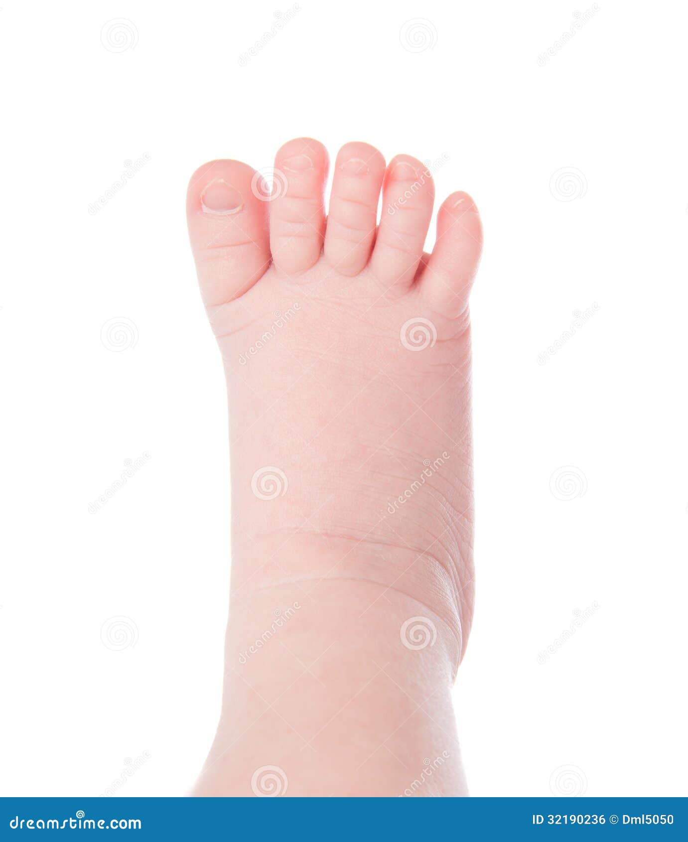 Jambe De Pied De Bébé D'enfant Photo stock Image du isolement, pied 32190236