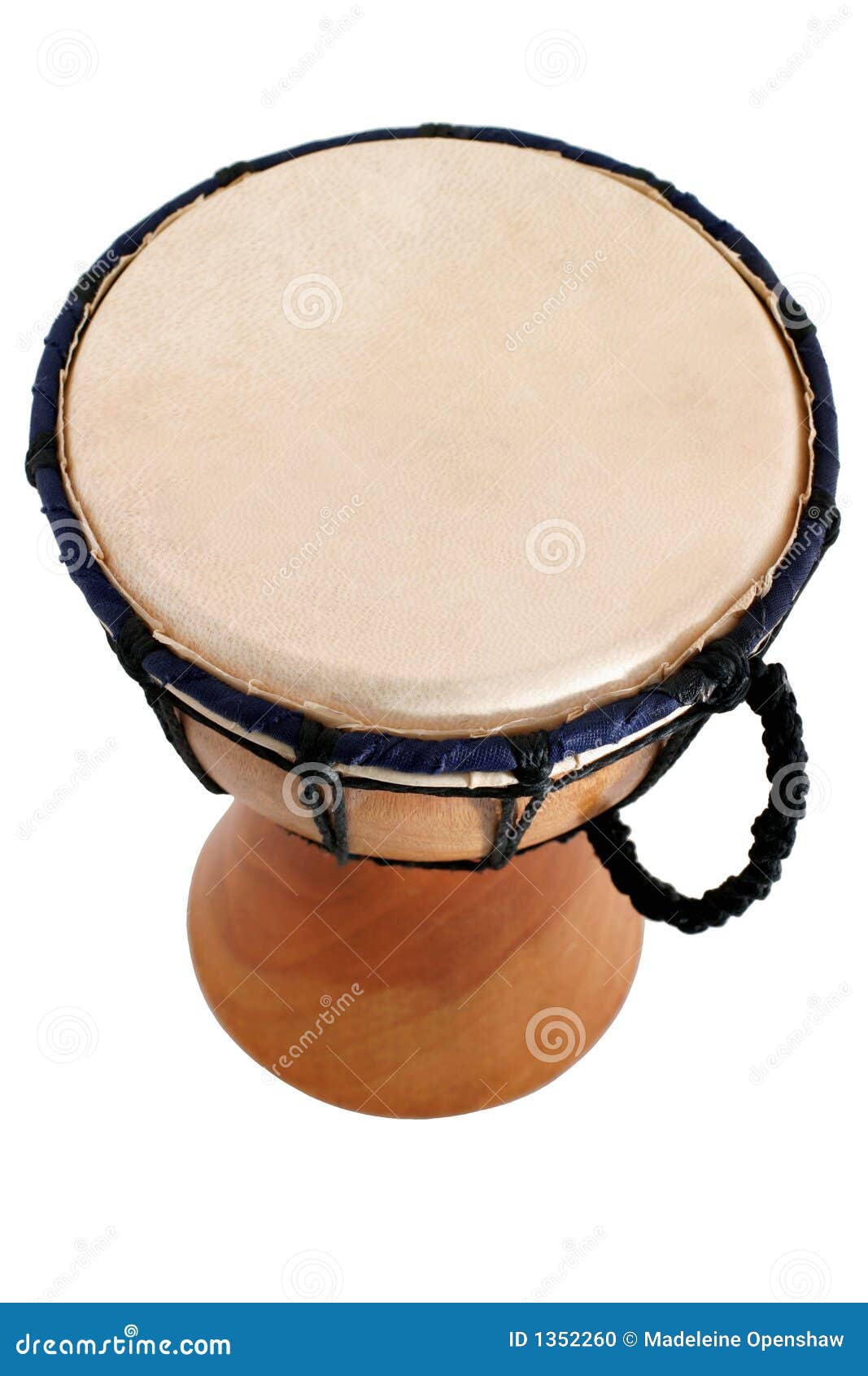 Jambe Drum top view stock photo. Image of lugs, natural 1352260