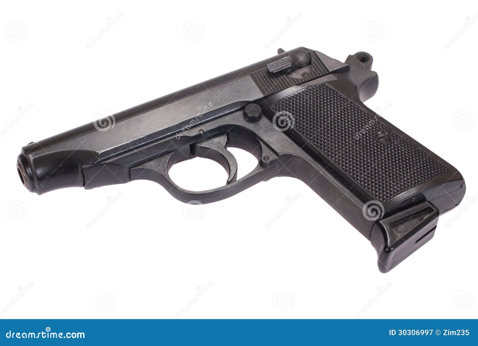 James bond handgun stock image. Image of iron, target 30306997