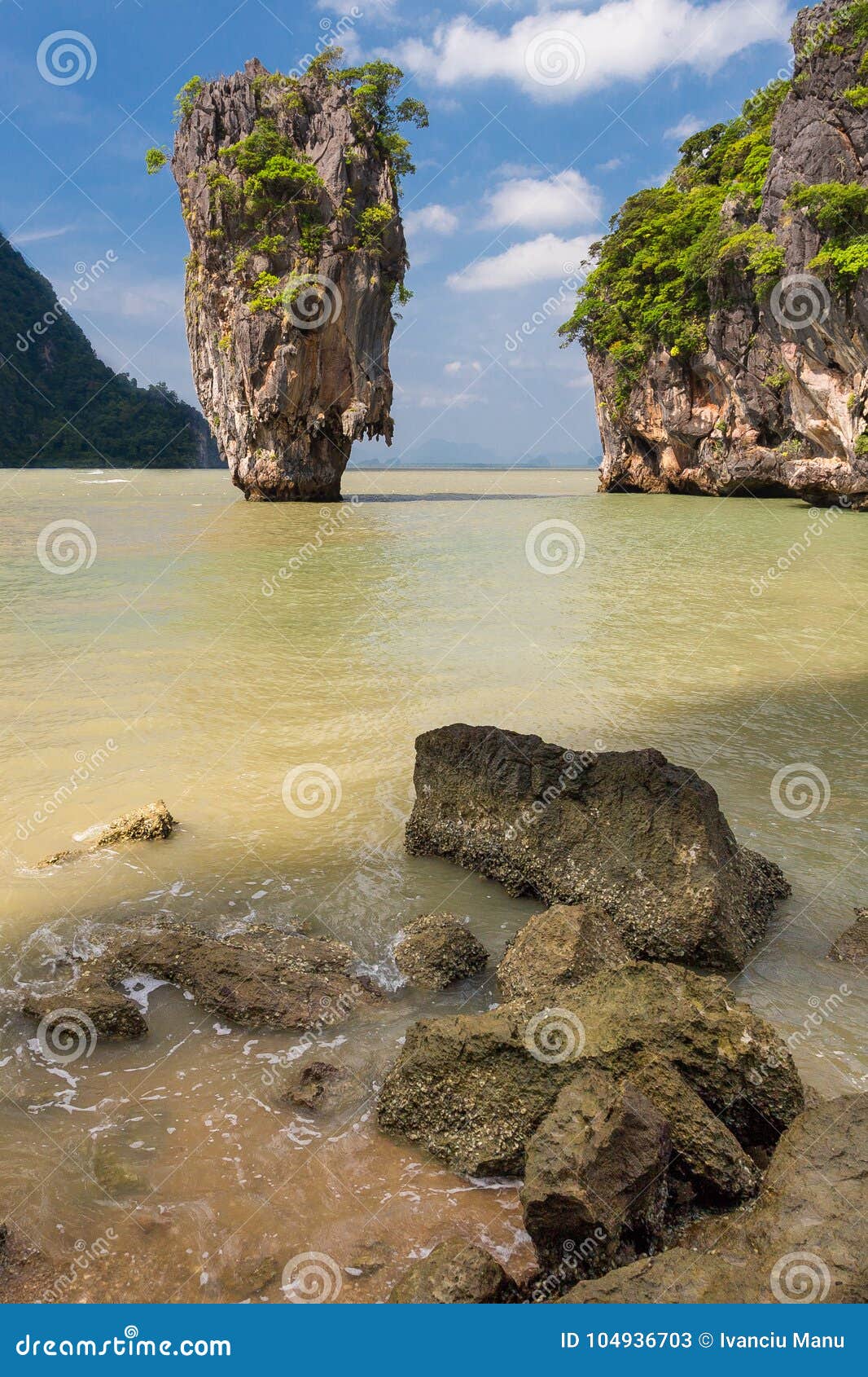 James Bond Island, Felsen Ko Tapu Stockbild - Bild von dschungel ...