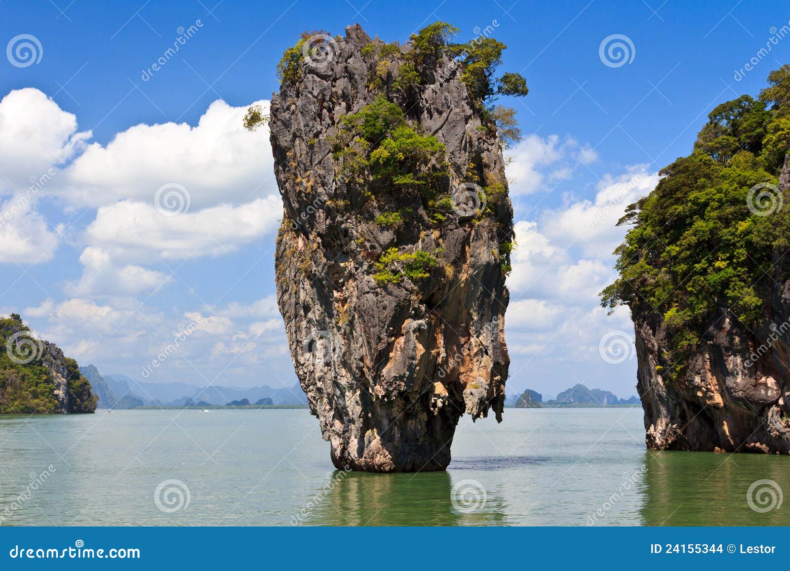 James Bond island Ko Tapu stock photo. Image of limestone - 24155344
