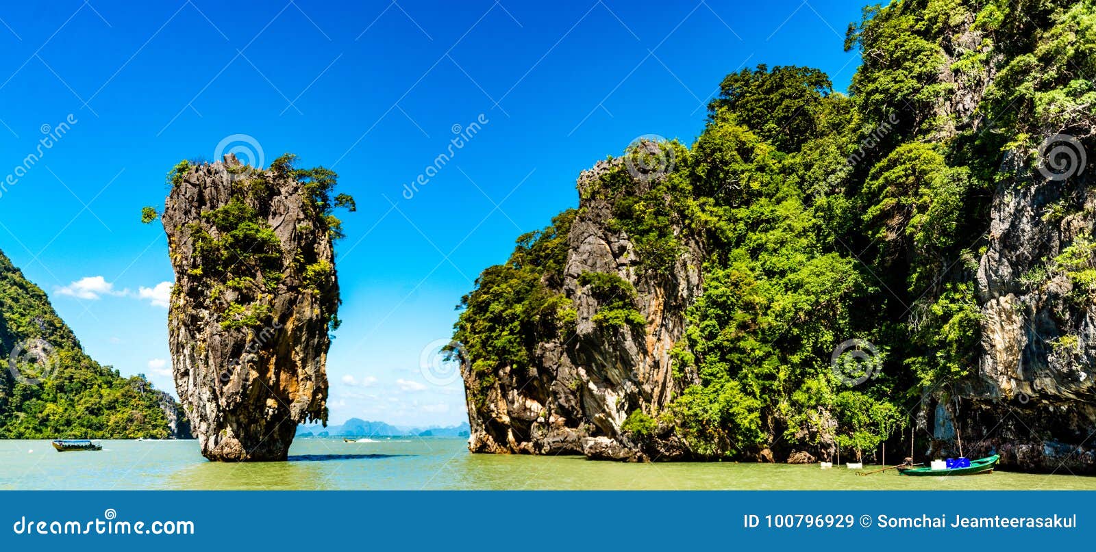 James Bond Island at Phang Nga Bay Near Phuket, Thailand Stock Image ...