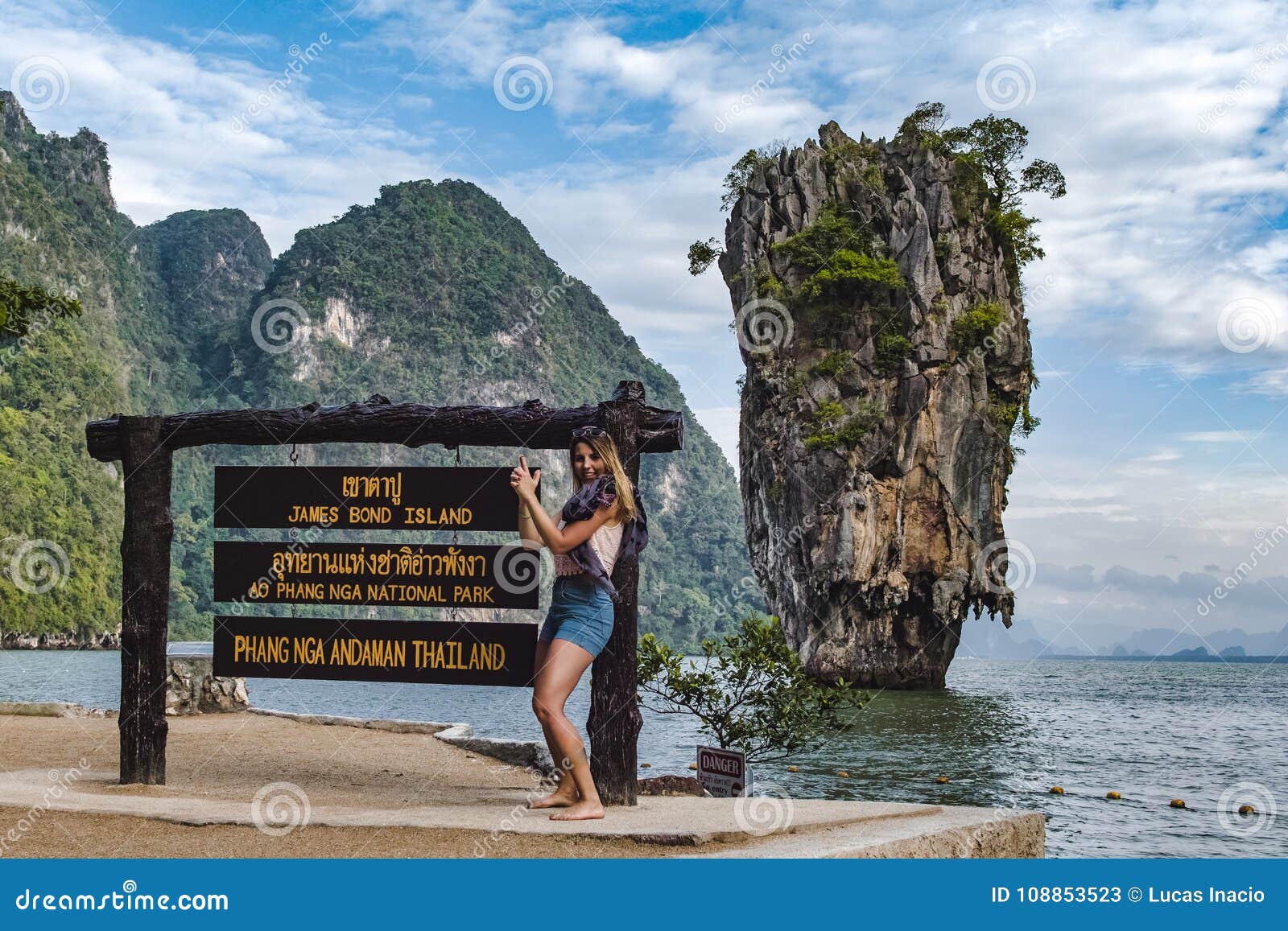 James Bond Island in Phang Nga Bay, Thailand Stock Image - Image of ...