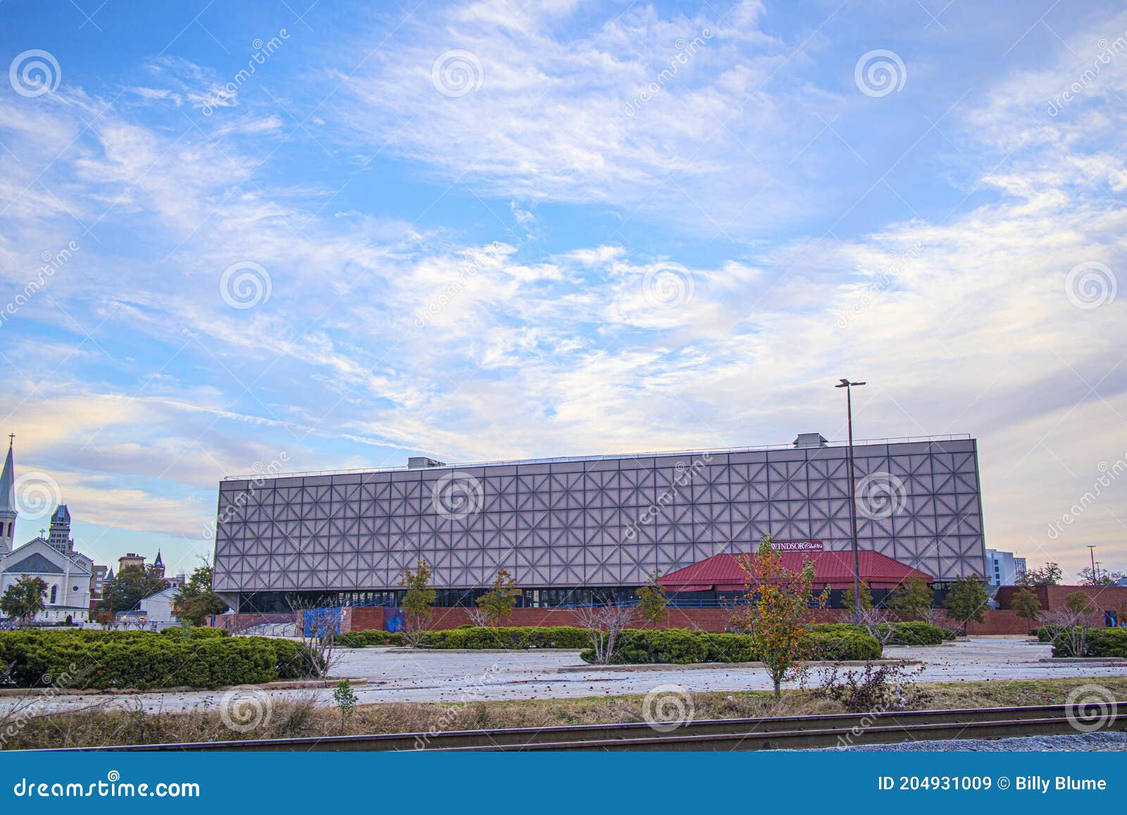 James Brown Arena Front Distant View Editorial Stock Image Image of