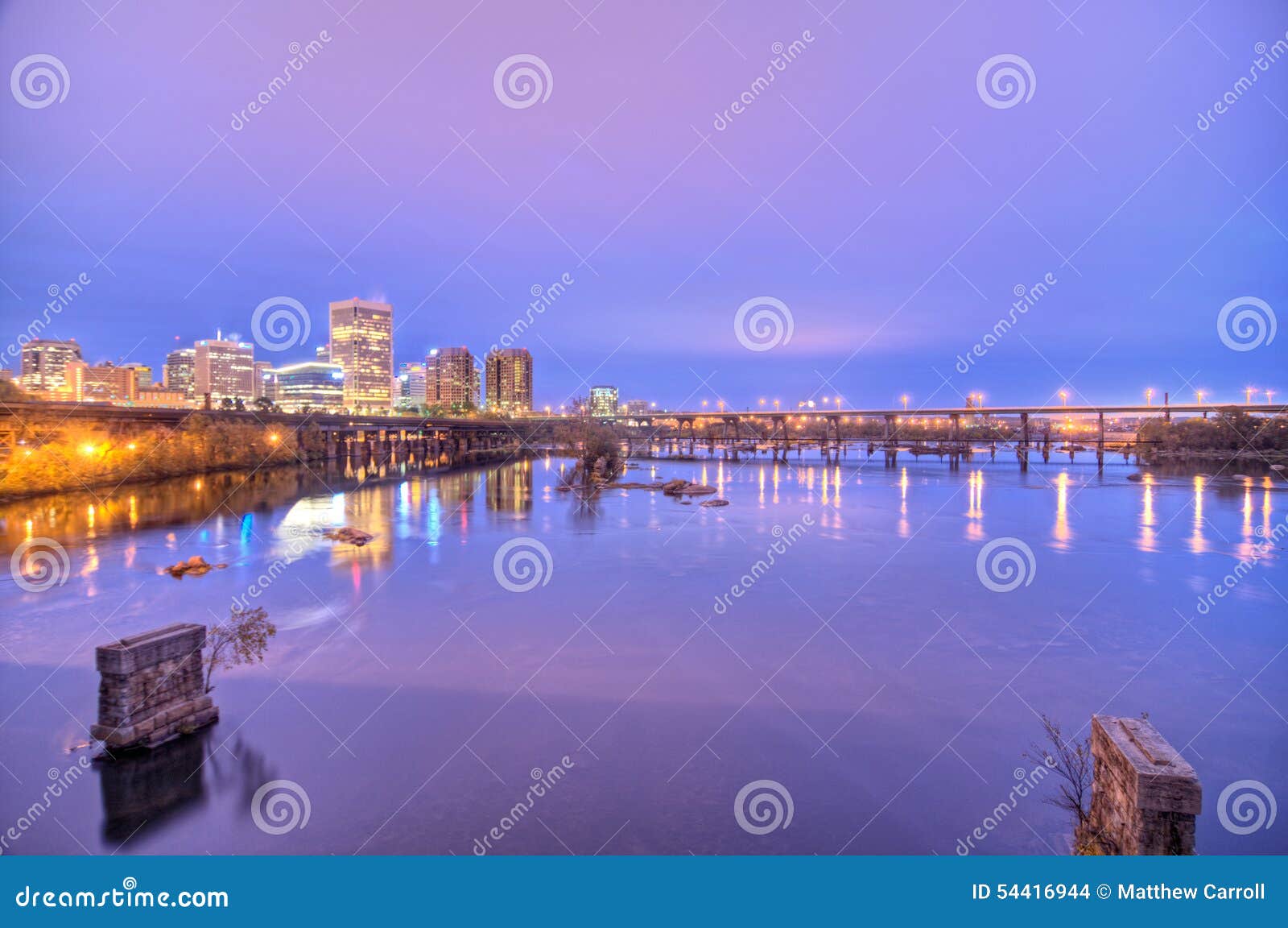 James River Footbridge RoyaltyFree Stock Photography CartoonDealer