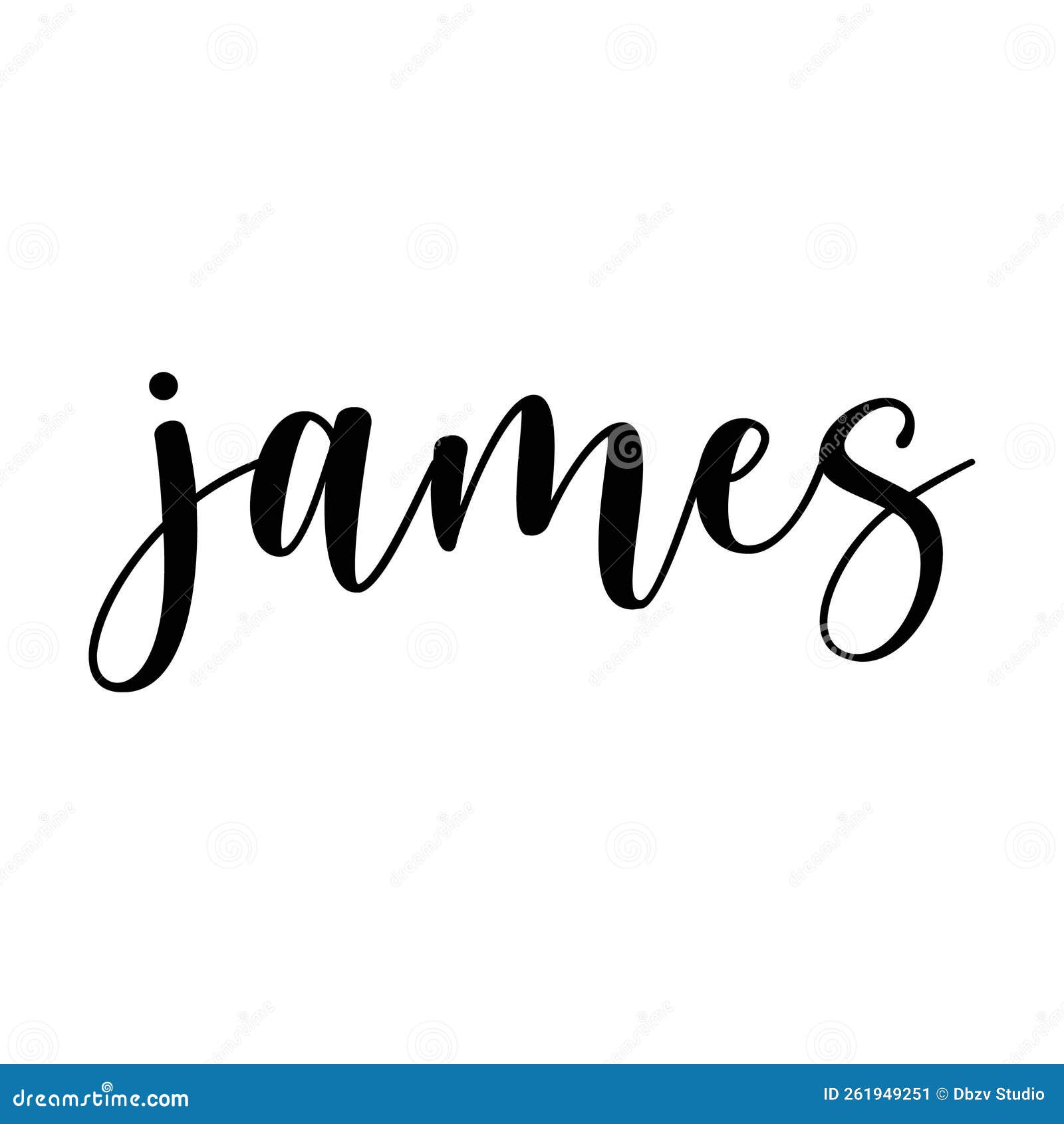 James Name Lettering Tinsels Vector Illustration | CartoonDealer.com ...