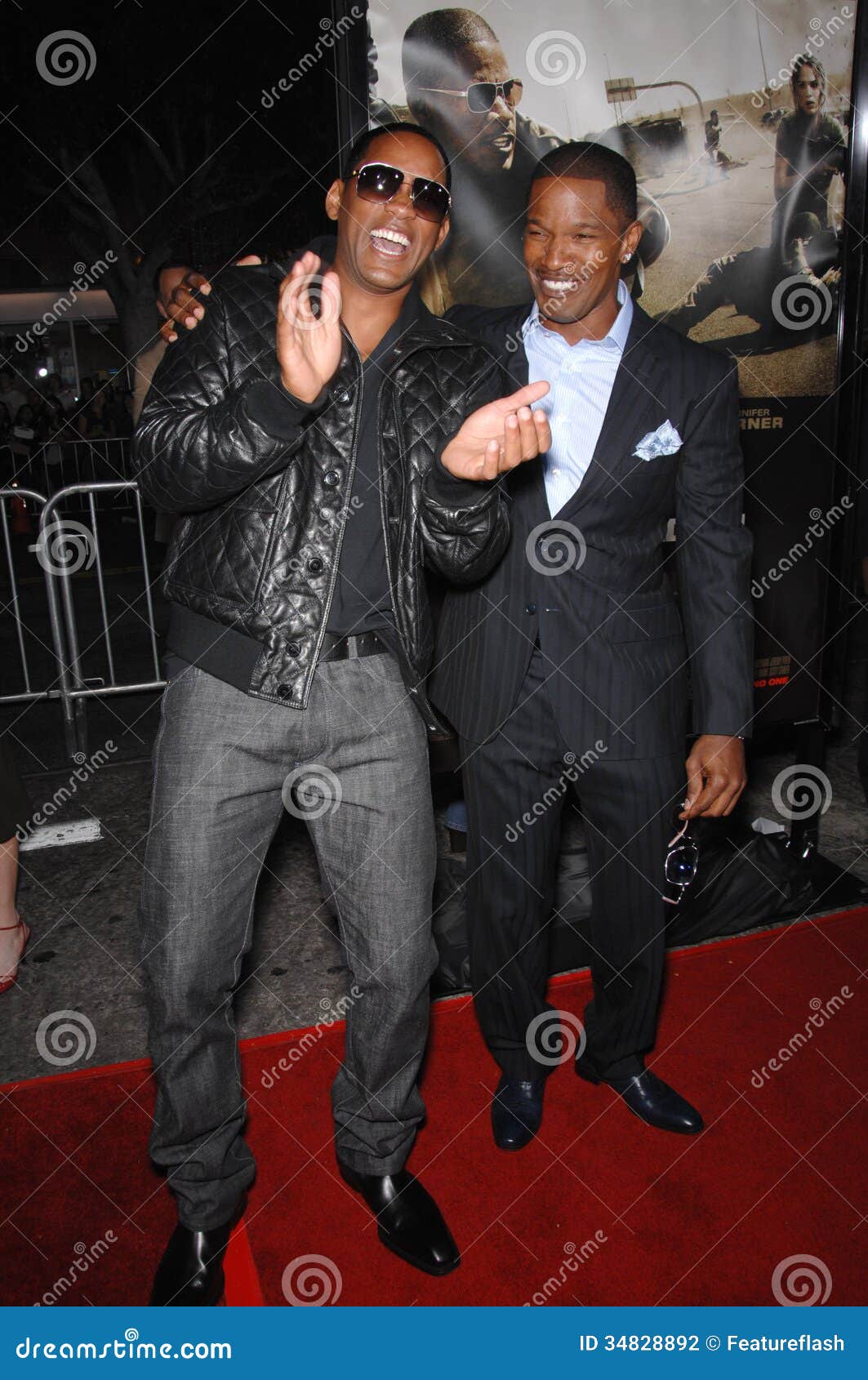 Jamie Foxx, Will Smith fotografia editorial. Imagem de filme 34828892