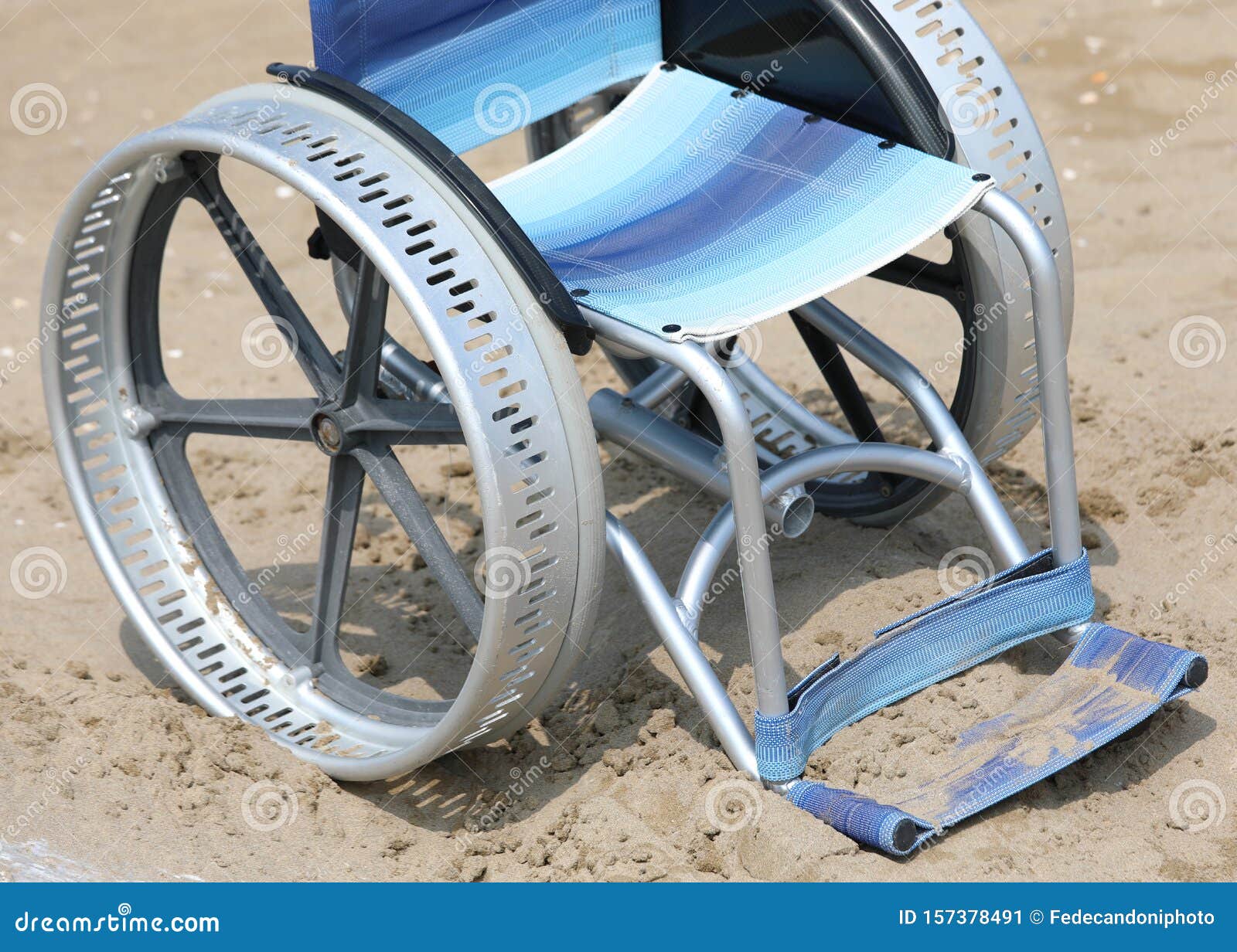 Jammed Wheelchair on the Sand Stock Image Image of issue, transport
