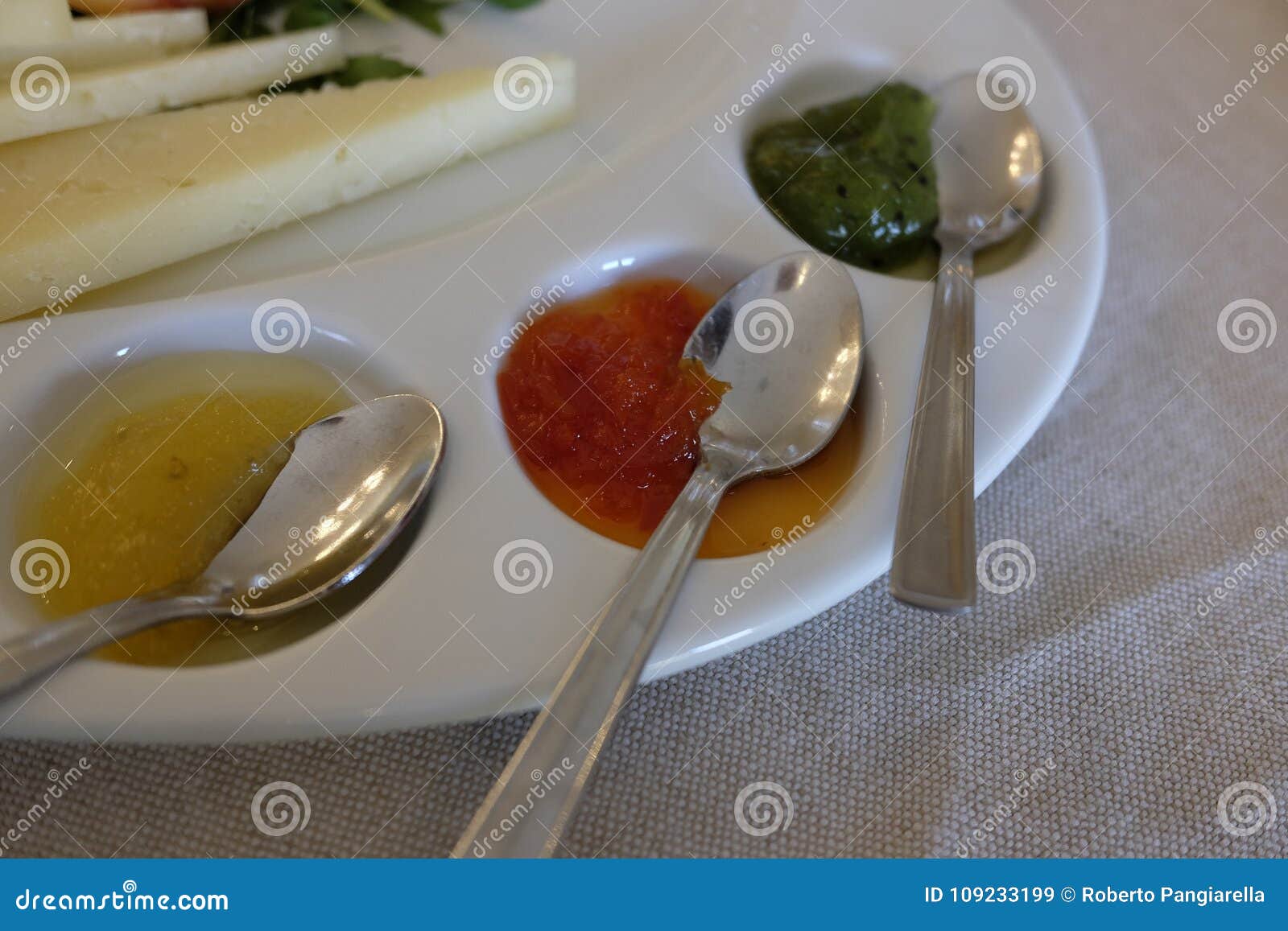 Jams for cheese appetizer stock image. Image of appetizer 109233199