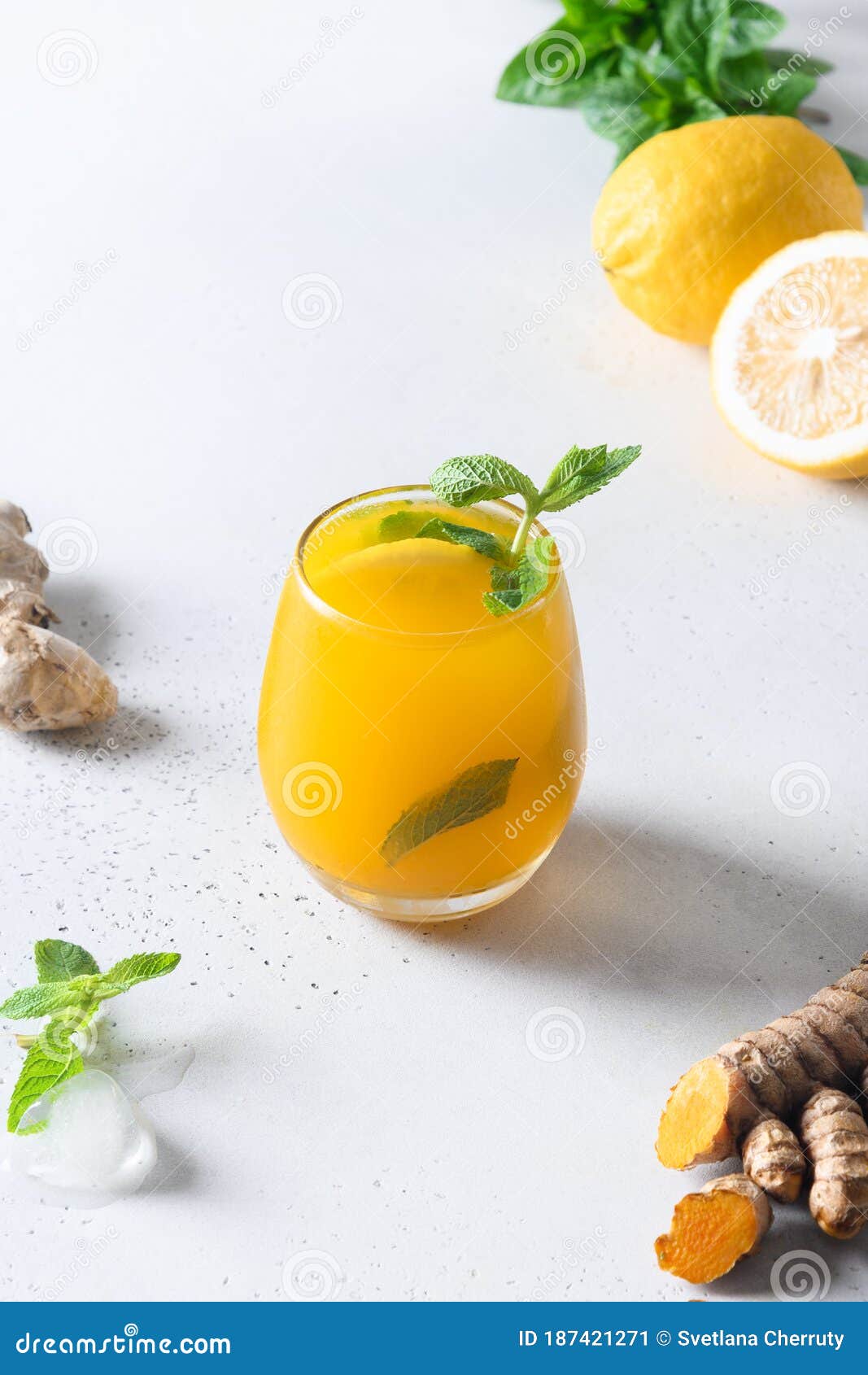 Jamu Indonesian Herbal Drink With Turmeric Ginger On 