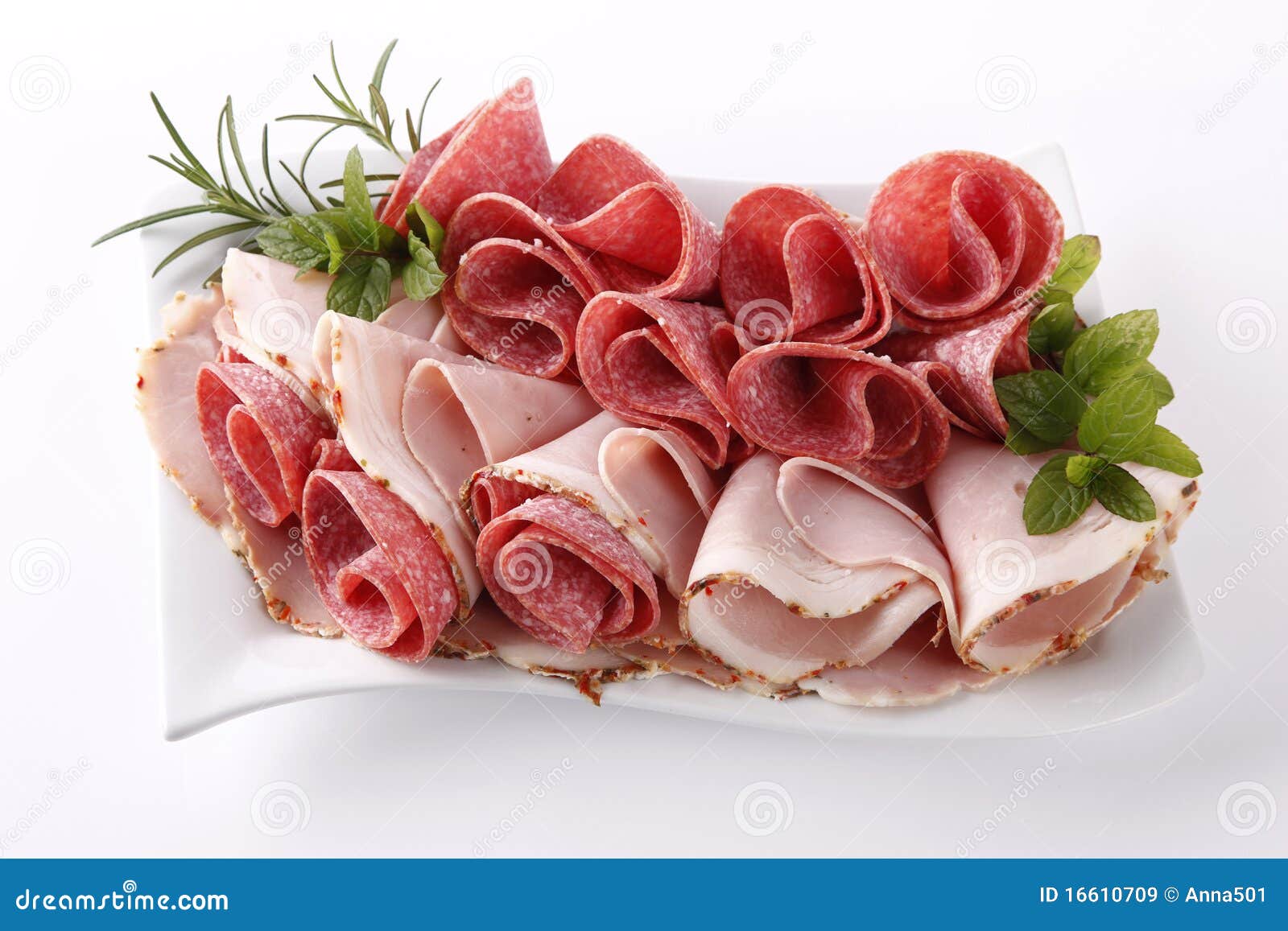 Jamón y salami imagen de archivo. Imagen de planta, pimienta 16610709