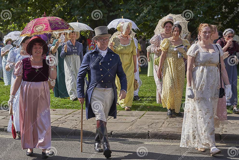Jane Austen Festival in Bath, United Kingdom Editorial Photography Image of recreate