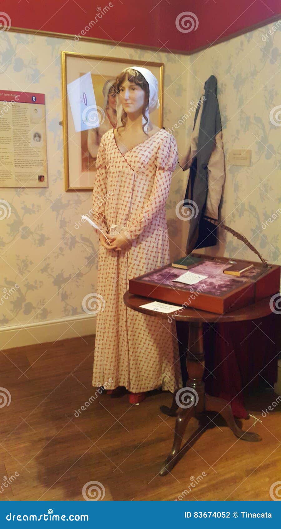 Jane Austen at the Jane Austen Museum in Bath Editorial Photography