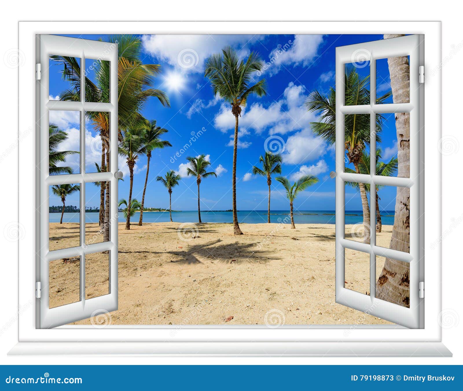 Janela Da Vista Para O Mar Imagem De Stock Imagem De Vista 79198873